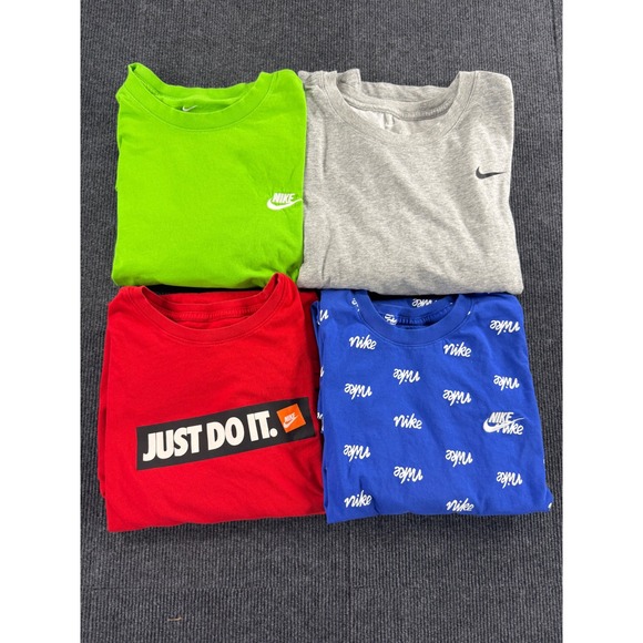 Nike Other - Nike Mens Graphic T-Shirt Bundle XL Lot of 4 Dri-Fit BlueRed Green Gray
